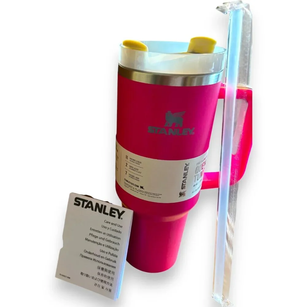 Stanley (Rose Red) 40 oz The‎ Quencher H2.0 Flowstate Tumbler W/Box - NEW! - Picture 5 of 12